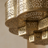 Authentic Handmade Moroccan Lamp – Custom Brass Chandelier with Intricate Filigree Design for Living Room Decor