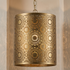 Handmade Moroccan Ceiling Light – Brass Filigree Openwork