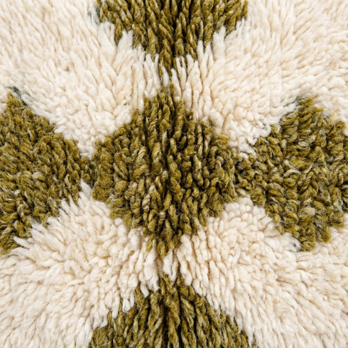 Authentic Handmade Azilal Rug – High Pile Natural Wool Moroccan Area Rug for Boho Living Room Decor