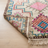 Authentic Handmade Azilal Rug – Natural Wool Moroccan Rug with Vibrant Tribal Geometric Design