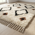 Authentic Beni Ourain Rug - High Pile Natural Wool - Boho Living Room Decor