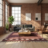 Beni Ourain Rug – Mauve Plush Geometric Wool Area Rug