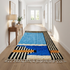 Authentic Moroccan Rug – High Pile Shaggy Wool Area Rug with Vibrant Abstract Design for Modern Interiors