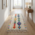Authentic Handmade Azilal Rug – Shaggy Wool Moroccan Rug with Vibrant Geometric Boho Design