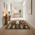 Beni Ourain Rug – Green Geometric Wool Area Rug