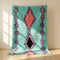 Handmade Azilal Rug – Colorful Shaggy Wool Area Rug with Vibrant Geometric Pattern