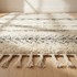 Moroccan Berber Rug – Ivory Flatweave Diamond Wool Area Rug