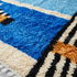 Authentic Moroccan Rug – High Pile Shaggy Wool Area Rug with Vibrant Abstract Design for Modern Interiors