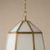 Handmade Moroccan Brass Lamp with Milky Glass - Home Decor (pl-2020)