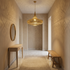 Moroccan Pendant Light – Perforated Brass Shadow-Casting Lamp