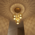Authentic Custom Brass Chandelier – Gold Hand-Hammered Triple Teardrop Pendant Light for Boho Bedroom Mood Lighting