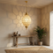Moroccan Ceiling Light – Geometric Brass Shadow-Casting Lamp