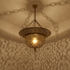Authentic Moroccan Hanging Lamp – Oxidized Brass Pendant Light with Intricate Filigree Detail for Bedroom Mood Lighting