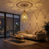 Authentic Handmade Moroccan Lamp – Gold Brass Pendant Light with Intricate Filigree Openwork Design for Living Room Decor