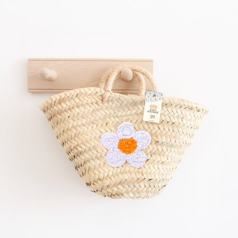 Ultimate White Daisy Straw Basket Bag – Summer Holiday Must-Have!
