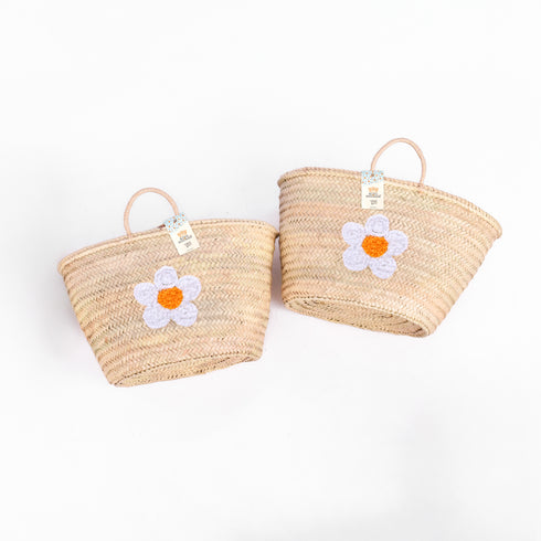 Ultimate White Daisy Straw Basket Bag – Summer Holiday Must-Have!