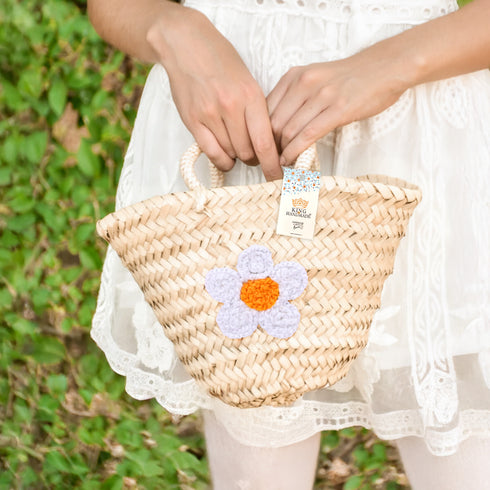 Ultimate White Daisy Straw Basket Bag – Summer Holiday Must-Have!