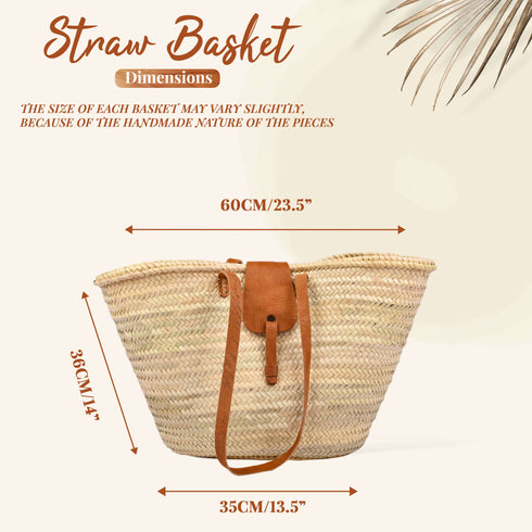 Straw Beach big basket - Gift for Her