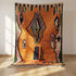 Orange Moroccan Boujaad Rug - Handmade Tribal Rug