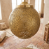 Moroccan Pendant Light – Globe Star Brass Lamp