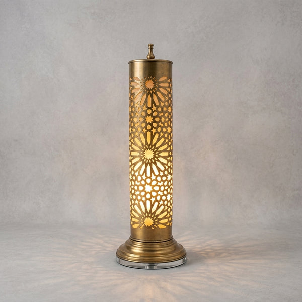 Filigree Brass Moroccan Lamp