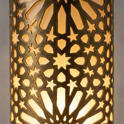 Filigree Brass Moroccan Lamp