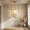 Handmade Moroccan Brass Lamp with Milky Glass - Home Decor (pl-2020)