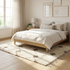 Beni Ourain Rug – Ivory High-Pile Diamond Wool Rug