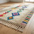 Authentic Handmade Azilal Rug – Shaggy Wool Moroccan Rug with Vibrant Geometric Boho Design
