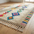 Azilal Rug – Multicolor Shaggy Diamond Wool Area Rug
