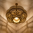 Authentic Handmade Moroccan Lamp – Custom Brass Chandelier with Intricate Filigree Design for Living Room Decor