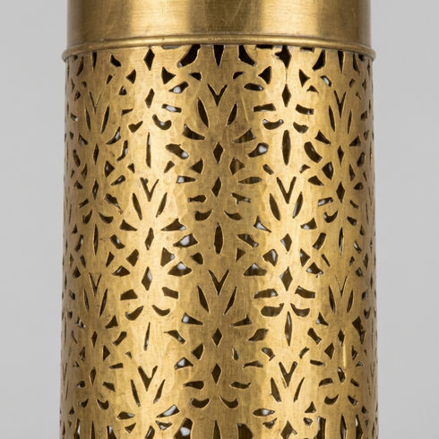 Moroccan Chandelier – Filigree Brass Openwork Lamp