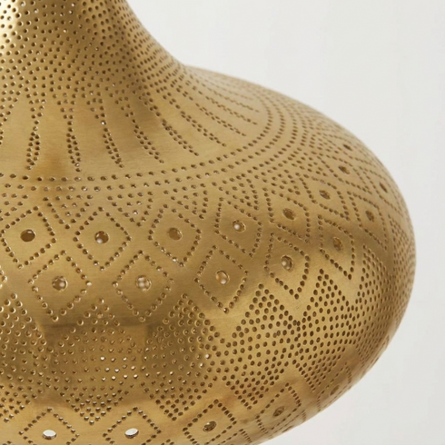 Teardrop Moroccan Table Lamp – Brass Star Lamp