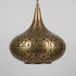 Moroccan Chandelier – Brass Filigree Openwork Entryway