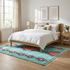 Handmade Azilal Rug – Colorful Shaggy Wool Area Rug with Vibrant Geometric Pattern