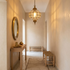 Handmade Glass & Brass Pendant - Geometric Ceiling Light