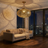 Moroccan Pendant Light – Filigree Brass Shadow-Casting Lamp Bedroom