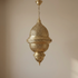 Handmade Moroccan Lamp Gold Brass Living Room Statement