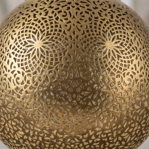 Filigree Brass Moroccan Chandelier