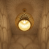 Handmade Moroccan Ceiling Light – Brass Geometric Openwork