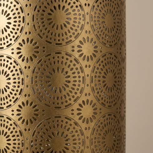 Handmade Moroccan Ceiling Light – Brass Filigree Openwork