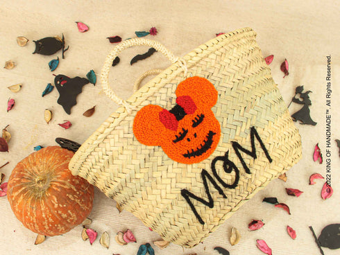 Boo ! Halloween Personalized Spooky basket For MOM