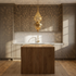 Brass Pendant Light – Moroccan Filigree Openwork Entryway