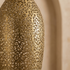 Authentic Handmade Moroccan Lamp – Perforated Brass Teardrop Pendant Light with Artistic Shadow Casting for Living Room Decor