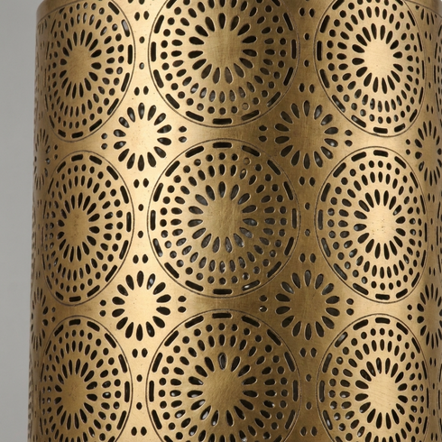 Handmade Moroccan Ceiling Light – Brass Filigree Openwork