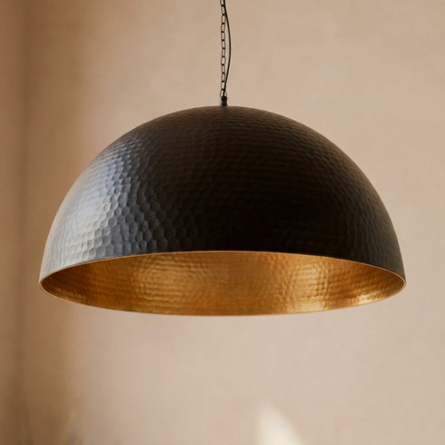 Moroccan Pendant Light – Brass Filigree Statement Light