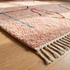 Authentic Moroccan Rug – Shaggy Plush Wool Area Rug with Modern Abstract Geometric Pattern for Boho Living Room Decor