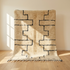 Beni Ourain Rug – Soft Shaggy Wool Area Rug with Tribal Geometric Design for Boho Interiors