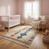 Azilal Rug – Multicolor Shaggy Diamond Wool Area Rug