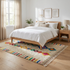 Azilal Rug – Multicolor Shaggy Diamond Wool Area Rug
